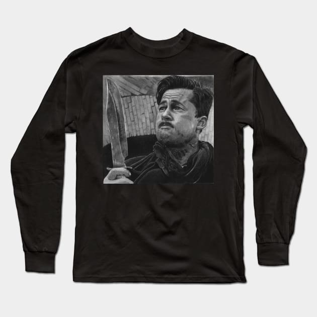 Aldo raine Long Sleeve T-Shirt by ArtbySteveBatty